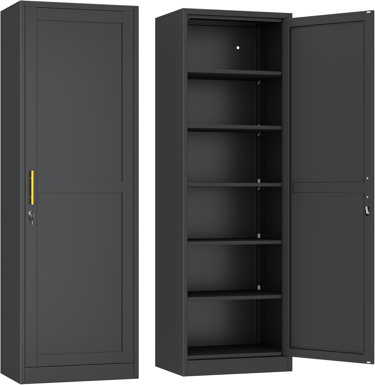 Locker Storage Metal - خزانة تخزين معدنية ضيقة بارتفاع 67
