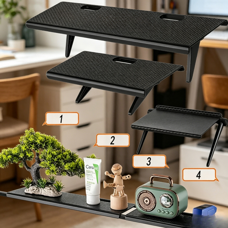 Adjustable Monitor Mount - رف علوي قابل للتعديل للتلفزيون والشاشة،