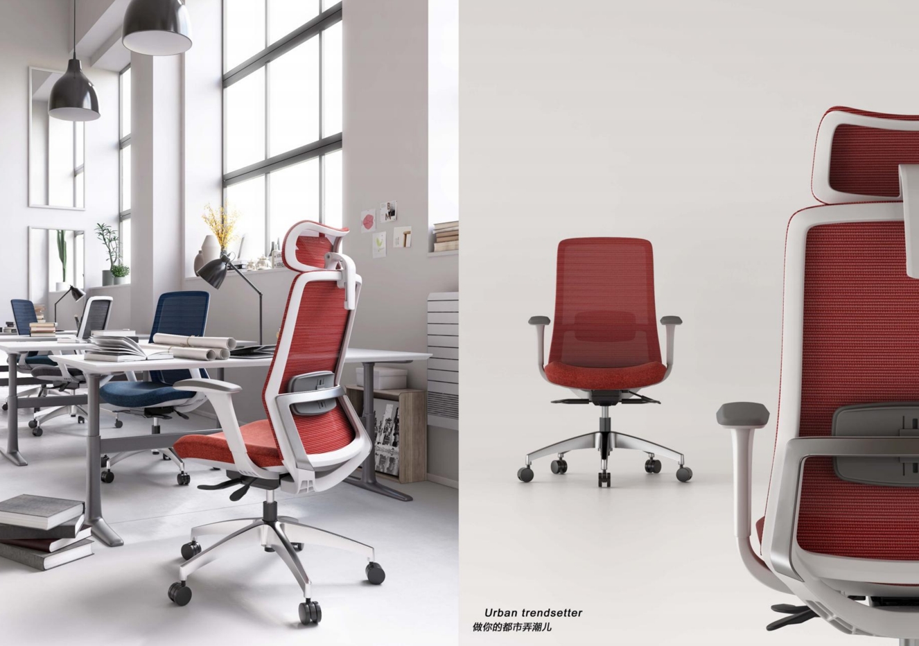 Task Chair Mid Back - كرسي مكتب إرجونومي بظهر متوسط الارتفاع