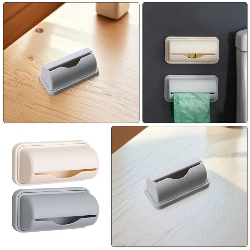 Wall Organizer Pocket - 1/2/3/4 قطع موزع أكياس قمامة مثبت