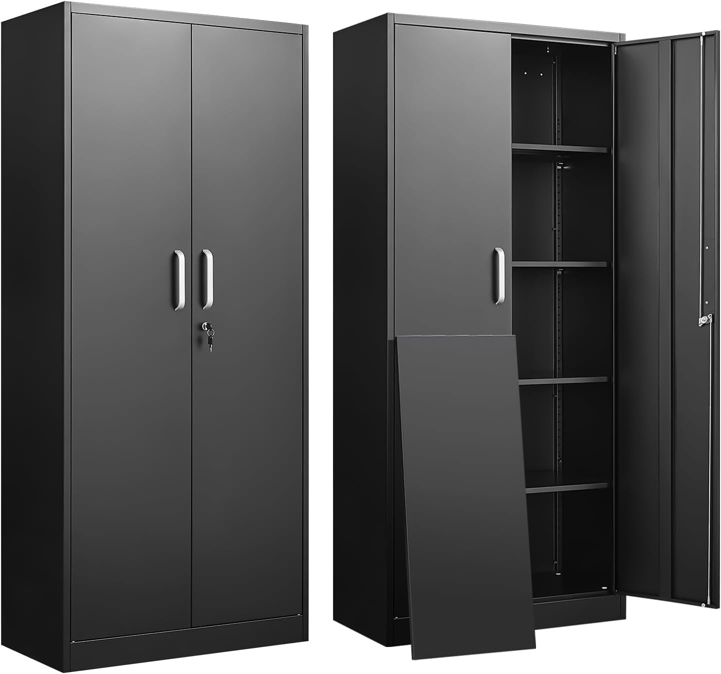 Locker Storage Metal - خزانة تخزين معدنية بأرفف قابلة للتعديل،