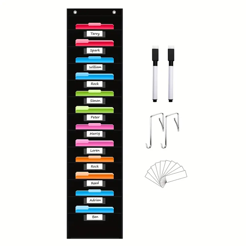 مخطط جيب لتخزين الملفات باللون - مراجعة Wall Organizer Pocket وسعره