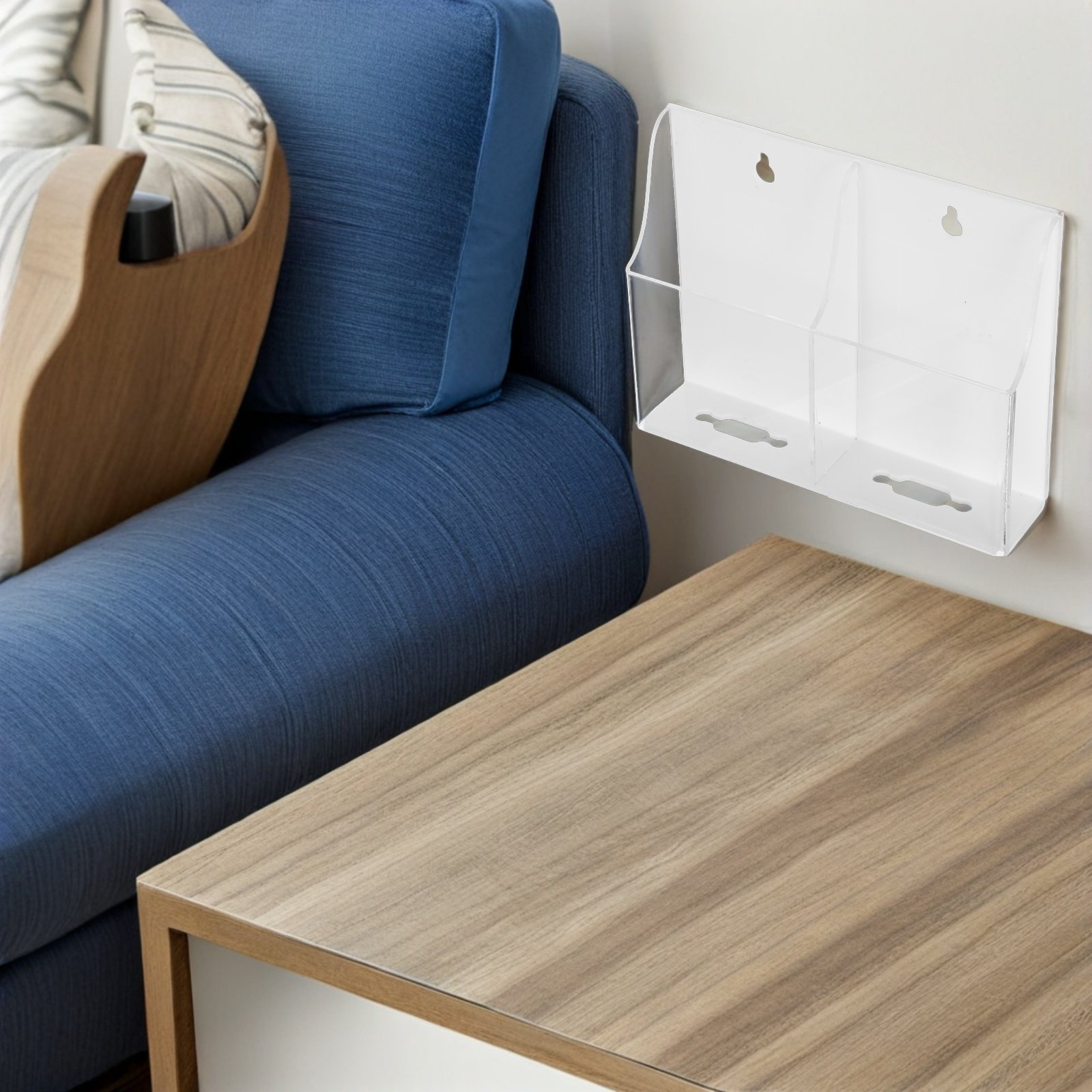 حامل جهاز تحكم عن بعد شفاف من  - مراجعة Wall Organizer Pocket وسعره