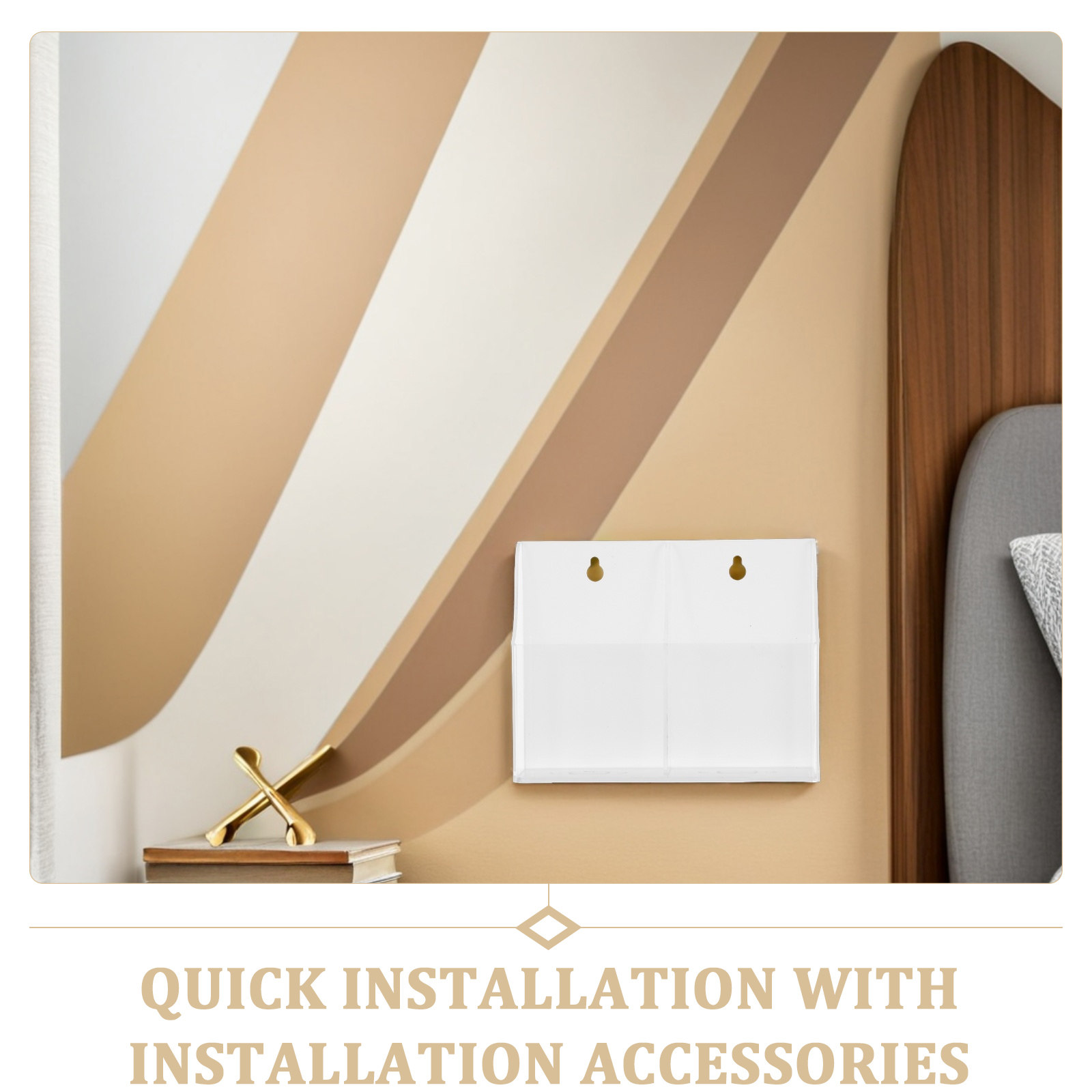 حامل جهاز تحكم عن بعد شفاف من  - مراجعة Wall Organizer Pocket وسعره