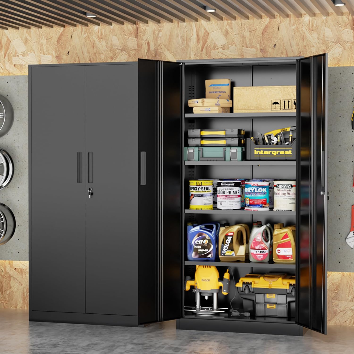 خزانة تخزين معدنية طويلة، خزان - مراجعة Locker Storage Metal وسعره