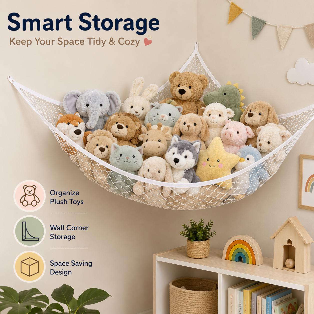 شبكة تخزين ألعاب معلقة، منظم ل - مراجعة Wall Organizer Pocket وسعره