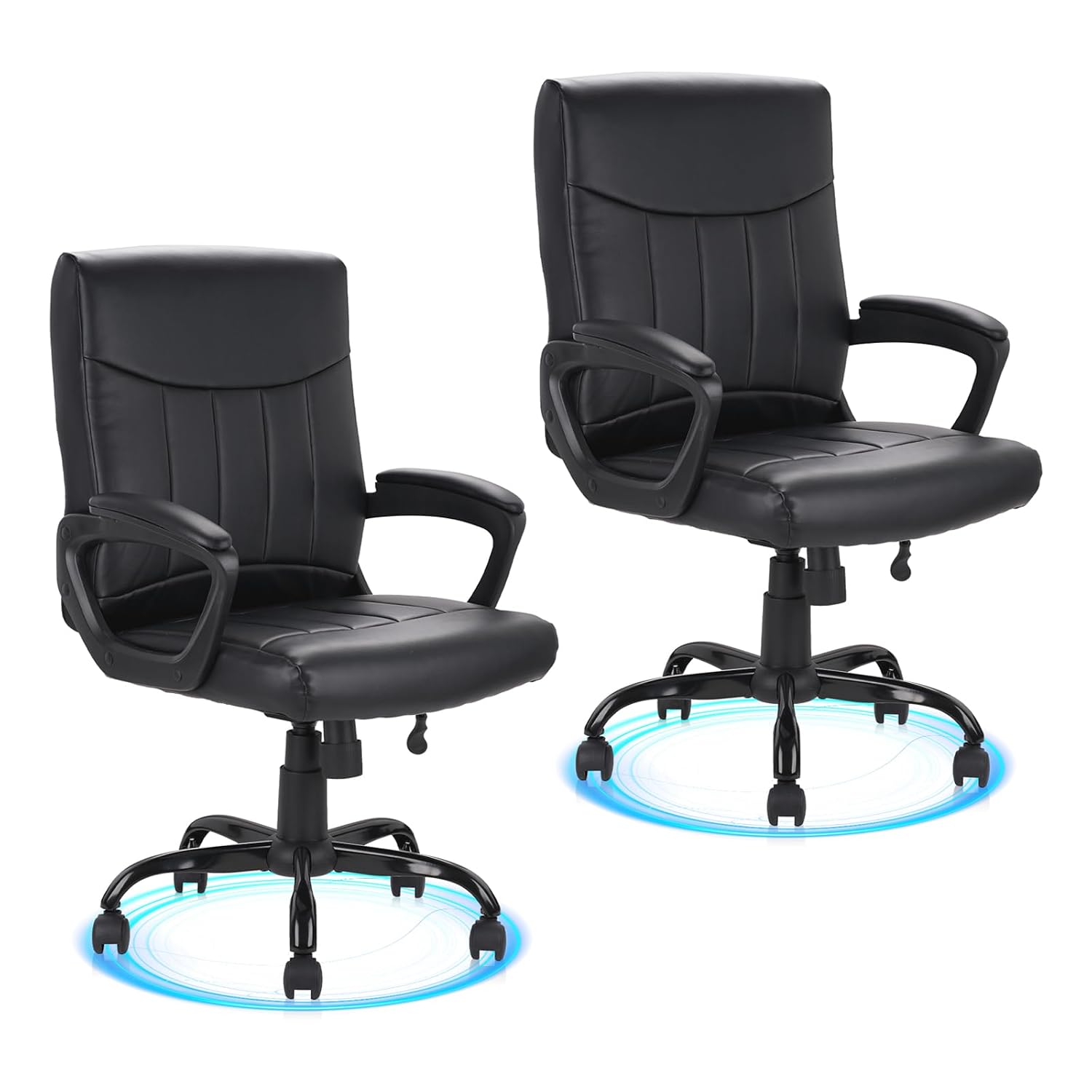 كرسي مكتب جلدي مريح ذو ظهر متو - مراجعة Task Chair Mid Back وسعره